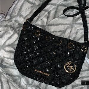 Michael Kors- Small crossbody (black sparkly)